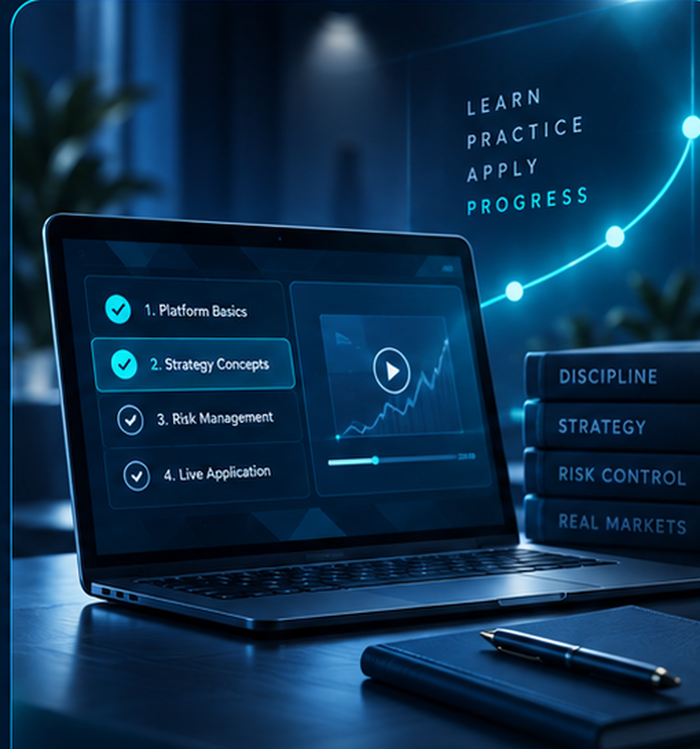 SAI Academy structured trading education workspace